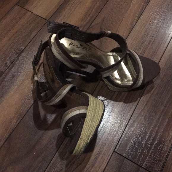 ANNE MICHELLE open toe Platform Heels Size 8 - Picture 9 of 9